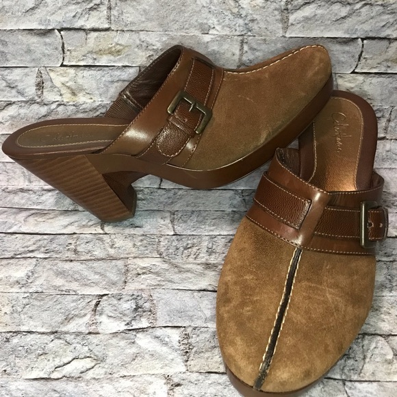 🌵Cole Hann Brown Suede Clogs - Picture 4 of 7